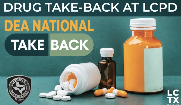 League City Police Partner with DEA for Prescription Drug Take-Back Event on April 26