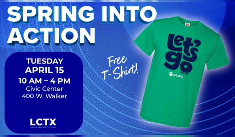 League City Rallies for Life-Saving Blood Drive, Donors to Receive Free T-Shirt and Health Test