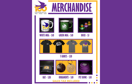 Lewisville Marks Centennial with Exclusive Commemorative Merchandise Line