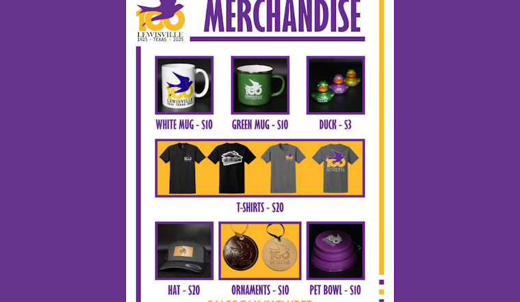 Lewisville Marks Centennial with Exclusive Commemorative Merchandise Line