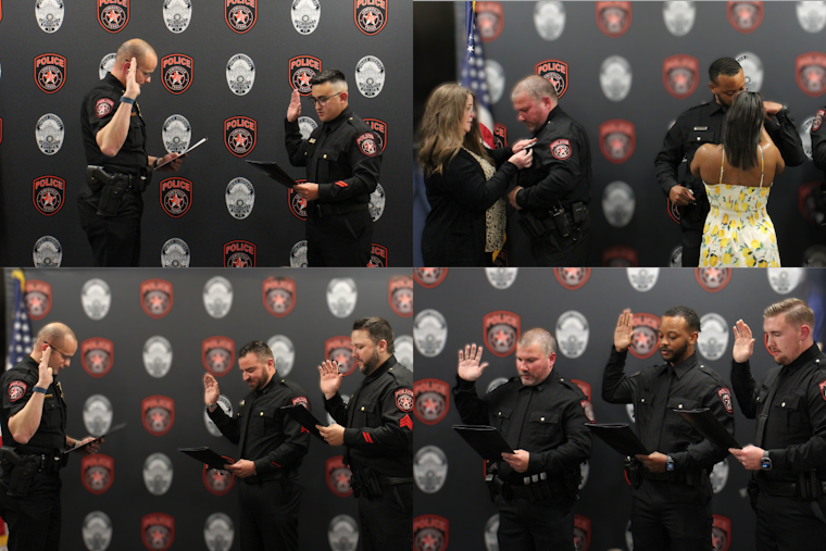 Lewisville Police Department Celebrates Promotions and Welcomes New Officers, Solidifying Team Commitment to Service