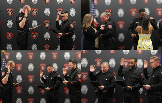 Lewisville Police Department Celebrates Promotions and Welcomes New Officers, Solidifying Team Commitment to Service