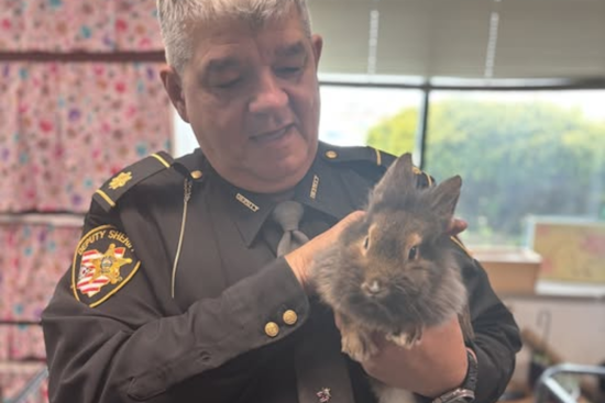 Lorain County Sheriff's Office Hosts "Deputy Pet of the Month" for Easter Engagement