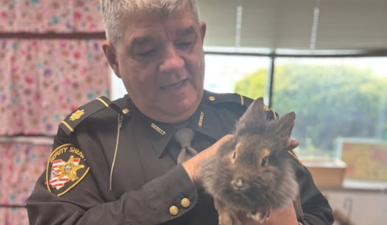 Lorain County Sheriff's Office Hosts "Deputy Pet of the Month" for Easter Engagement