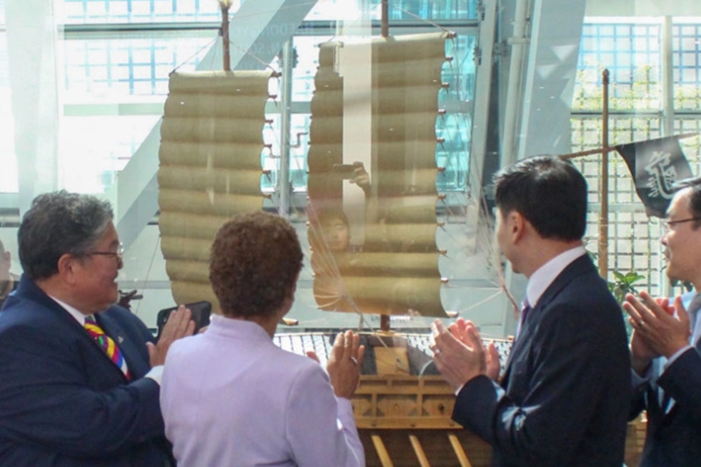 Los Angeles Welcomes Restored Korean Turtle Ship at Convention Center Amidst Mixed Community Reactions
