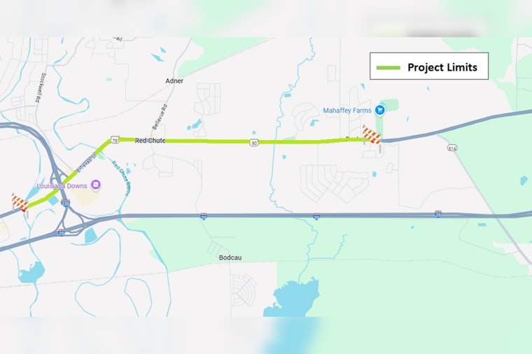 Major $8.4 Million Roadwork on US 80 Set to Begin in Bossier City/Haughton, Expect Lane Closures