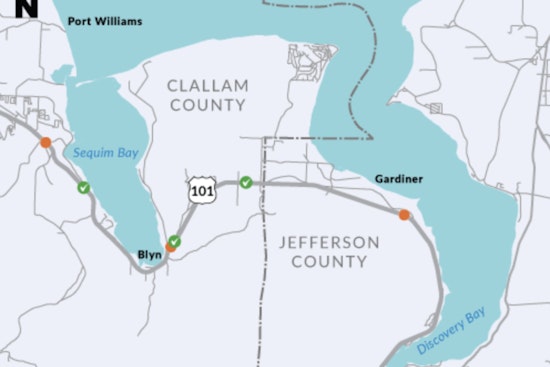 Major Milestone Reached in US 101 Fish Barrier Removal Project Between Sequim and Gardiner