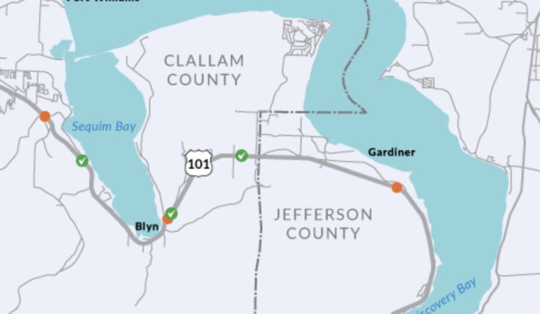 Major Milestone Reached in US 101 Fish Barrier Removal Project Between Sequim and Gardiner