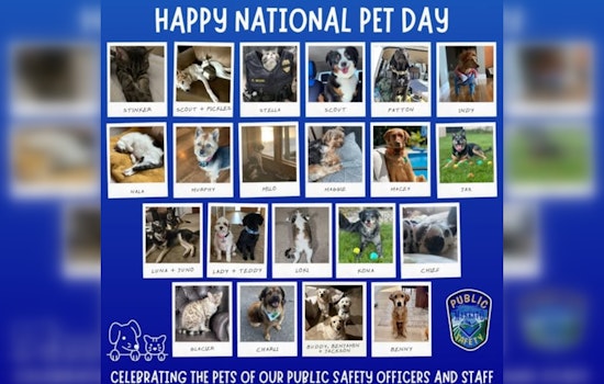 Mankato Police and Fire Department Celebrate National Pet Day with Heartwarming Post and Community Invitation
