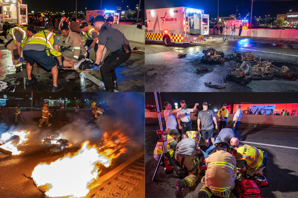 Mass Casualty Incident Declared in Fort Worth After Severe Motorcycle Accident on I-35