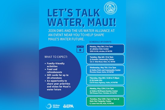Maui Residents Invited to Shape Island's Water Future in Department of Water Supply Community Meetings
