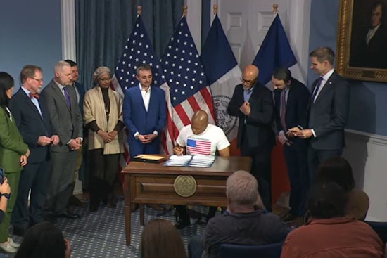 Mayor Eric Adams Signs Landmark Laws to Rein in NYC's Scaffolding and Improve Sidewalk Aesthetics
