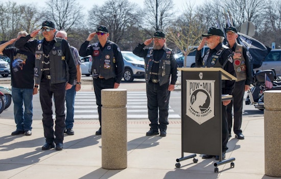 McHenry County Sheriff's Office Receives POW/MIA Chair of Honor to Remember Missing Servicemembers