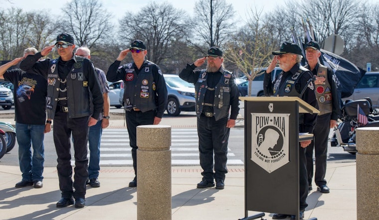 McHenry County Sheriff's Office Receives POW/MIA Chair of Honor to Remember Missing Servicemembers