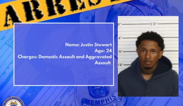 Memphis Man, Justin Stewart, Arrested for Aggravated and Domestic Assault Charges