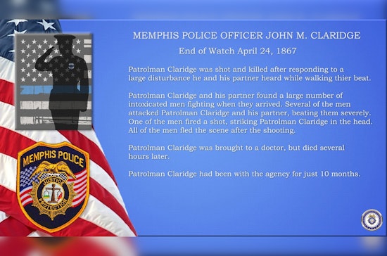 Memphis Patrolman Killed in the Line of Duty After Attack by Intoxicated Individuals