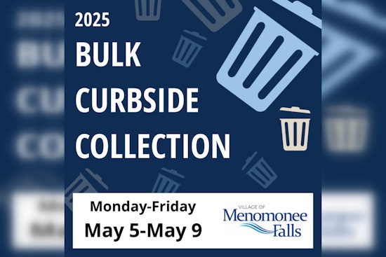 Menomonee Falls Residents Can Sign Up for Free Annual Bulk Item Curbside Pickup from May 5 to 9