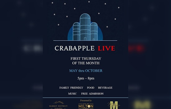 Milton to Buzz with Monthly Crabapple LIVE Events Featuring Food, Music, and Art Starting May 1st