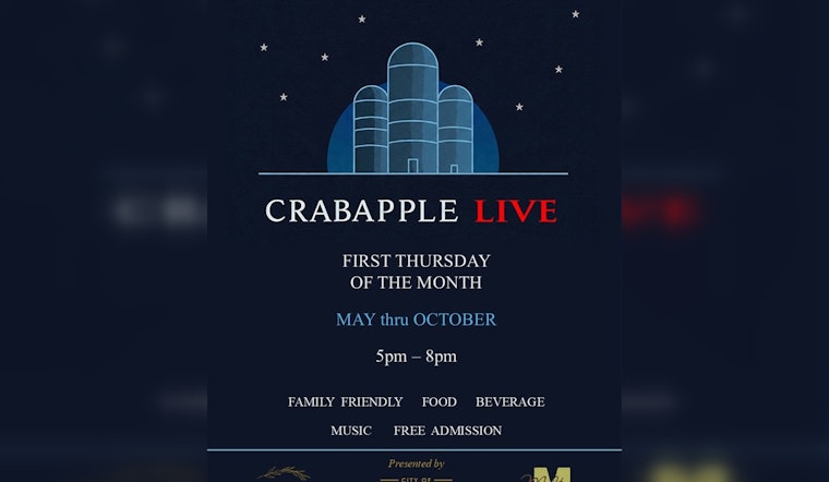 Milton to Buzz with Monthly Crabapple LIVE Events Featuring Food, Music, and Art Starting May 1st
