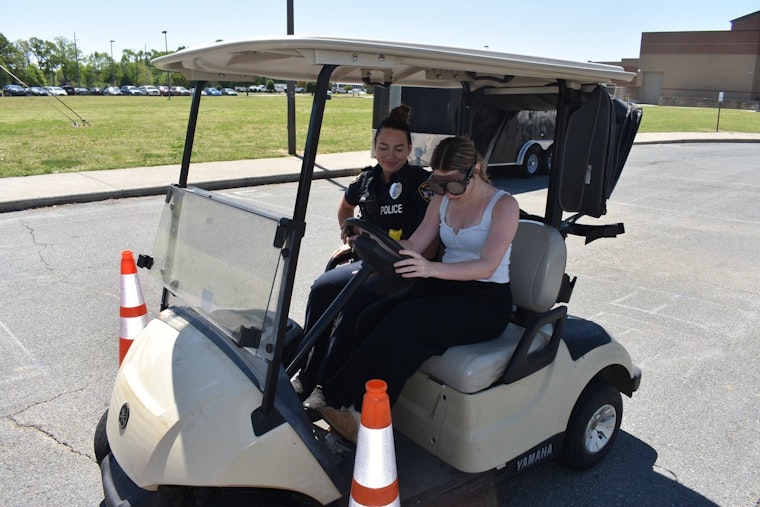 Monroe Police Engage Teens in Drunk Goggle Simulation to Combat Impaired Driving Risks