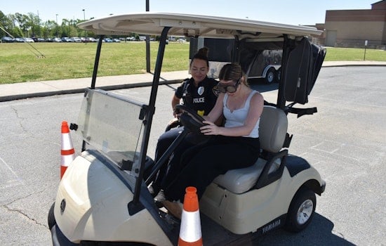 Monroe Police Engage Teens in Drunk Goggle Simulation to Combat Impaired Driving Risks