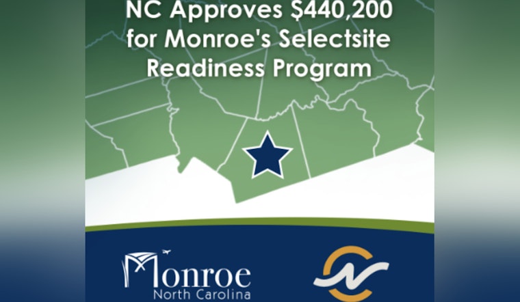Monroe Secures $440,200 Grant to Advance Readiness of Expressway Commerce Park for Economic Growth