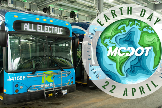 Montgomery County Celebrates Earth Day with Free Rides on Ride On Buses and Rapid Transit Systems