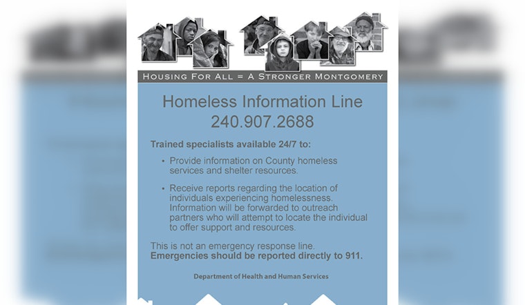 Montgomery County Reaffirms Year-Round Support for Homeless Beyond Winter Season