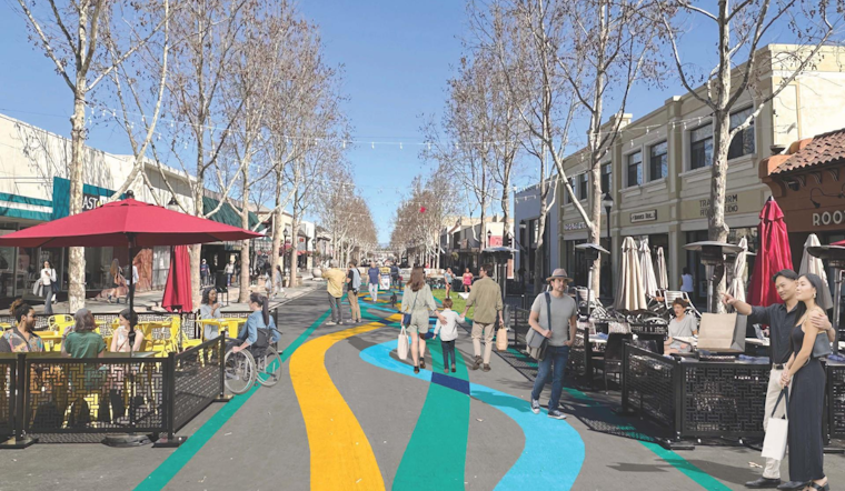 Mountain View to Embellish Downtown with "Ribbons" Street Treatment Starting May 6