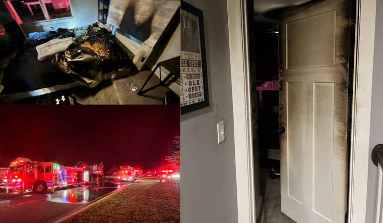 Murfreesboro Fire Crews Swiftly Extinguish Bedroom Blaze in Britannia Way, Investigation Under Way