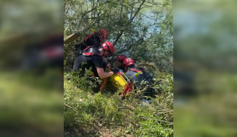 Murfreesboro Fire Rescue Department Successfully Extricates Bicyclist Near Stones River