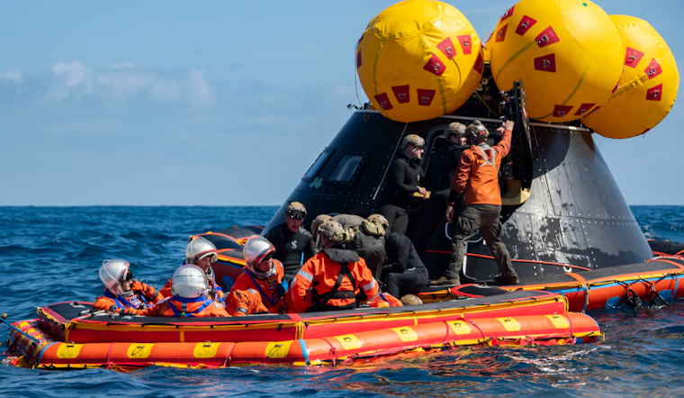 NASA and Navy SEAL the Deal: Amphibious Crew Recovery Sync-Up for Moon Mission Off San Diego's Shores