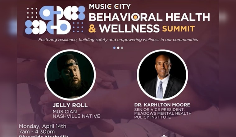Nashville to Convene for Behavioral Health and Wellness Summit Featuring Musician Jelly Roll