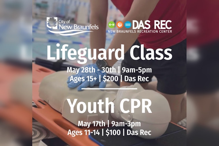 New Braunfels Offers Red Cross Lifesaving Courses for Youth and Aspiring Lifeguards in May
