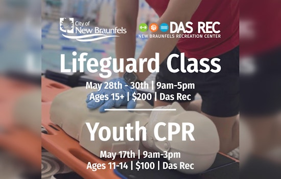 New Braunfels Offers Red Cross Lifesaving Courses for Youth and Aspiring Lifeguards in May