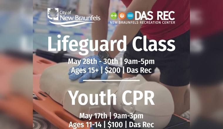 New Braunfels Offers Red Cross Lifesaving Courses for Youth and Aspiring Lifeguards in May