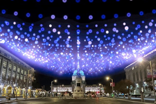 New LED Art Installation ‘SPECTRA’ to Illuminate San Francisco's Fulton Plaza with Dazzling Display