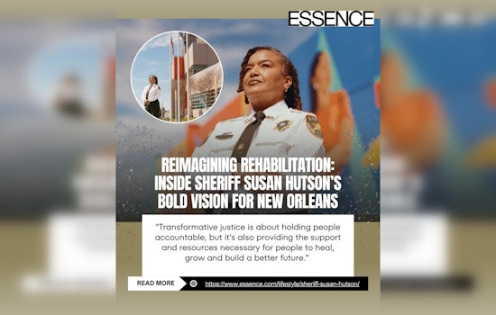 New Orleans Sheriff Susan Hutson Spotlighted in ESSENCE Magazine for Visionary Justice Reform