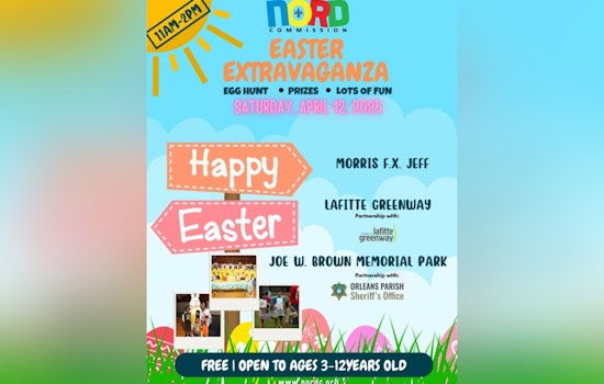 New Orleans to Celebrate Spring with Easter Eggstravaganza Co-Hosted by OPSO and NORD at Joe W. Brown Park
