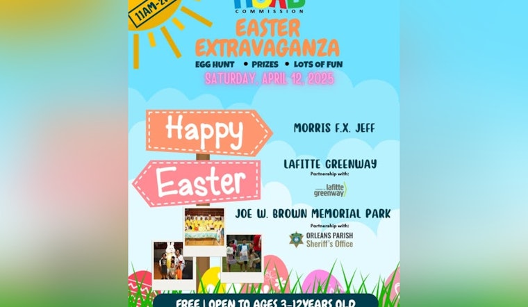 New Orleans to Celebrate Spring with Easter Eggstravaganza Co-Hosted by OPSO and NORD at Joe W. Brown Park