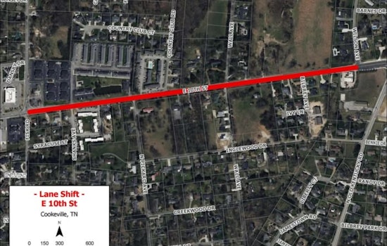 New Traffic Patterns on East 10th Street in Cookeville as Widening Project Enters Next Phase