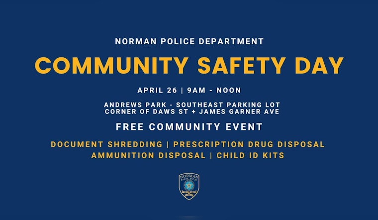 Norman Police Department to Host Community Safety Day on April 26