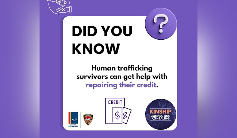 North Carolina Coalition Rolls Out Financial Recovery Support for Human Trafficking Survivors