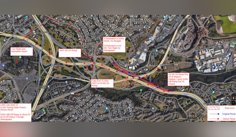O'ahu Drivers Alert: Nightly Closures on H-3 Freeway Off-Ramps Set for Road Enhancements