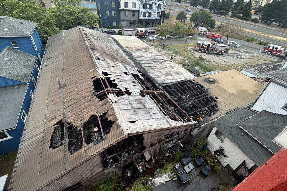 Oakland Fire Crews Hailed for Swift Containment of 3-Alarm Warehouse Blaze