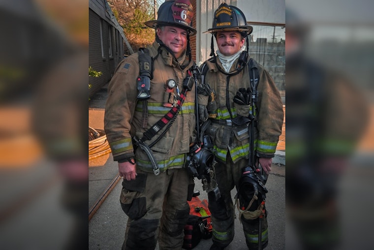 Oklahoma City Father and Son Duo Tackle Blaze Together, Upholding Family Tradition and Community Service