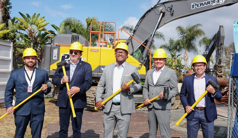 Old English Village Demolition Underway in Long Beach to Make Way for Queen Mary Waterfront Revitalization