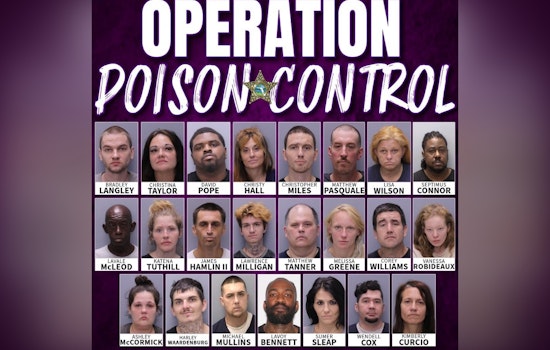 Opioid Crackdown Succeeds as St. Johns Sheriff's "Operation Poison Control" Arrests 23 and Seizes Deadly Fentanyl Cache