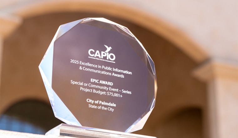 Palmdale Honored with Prestigious EPIC Award for Excellence in Public Information and Communications
