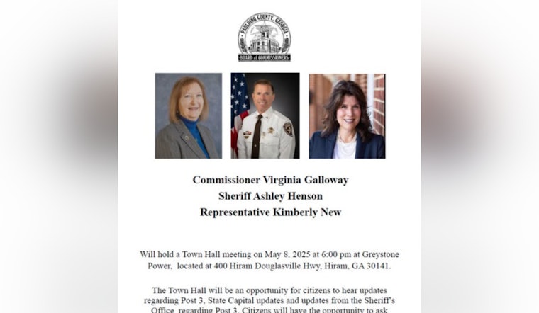 Paulding County Officials to Host Interactive Town Hall for Post 3 Residents on May 8